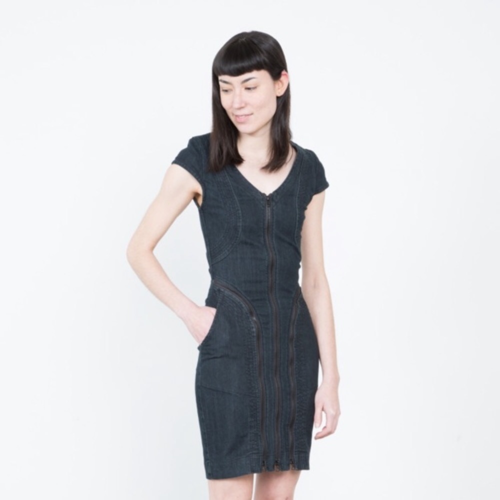 Prairie Underground Triptych Denim Dress Medium